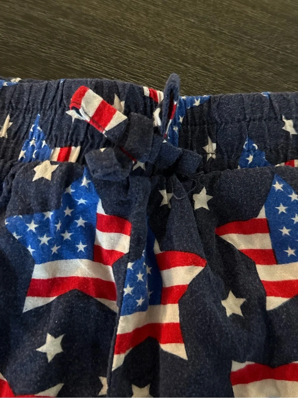 Girls Stars & Stripes Navy Shorts Medium (7/8)